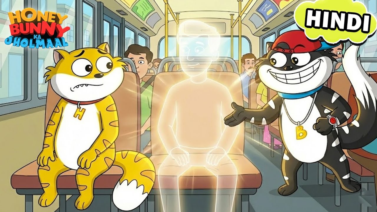 Honey Bunny Smile Bus में चढ़ा, जिसमें एक invisible दोस्त बैठा था | Honey Bunny Gags In Hindi |