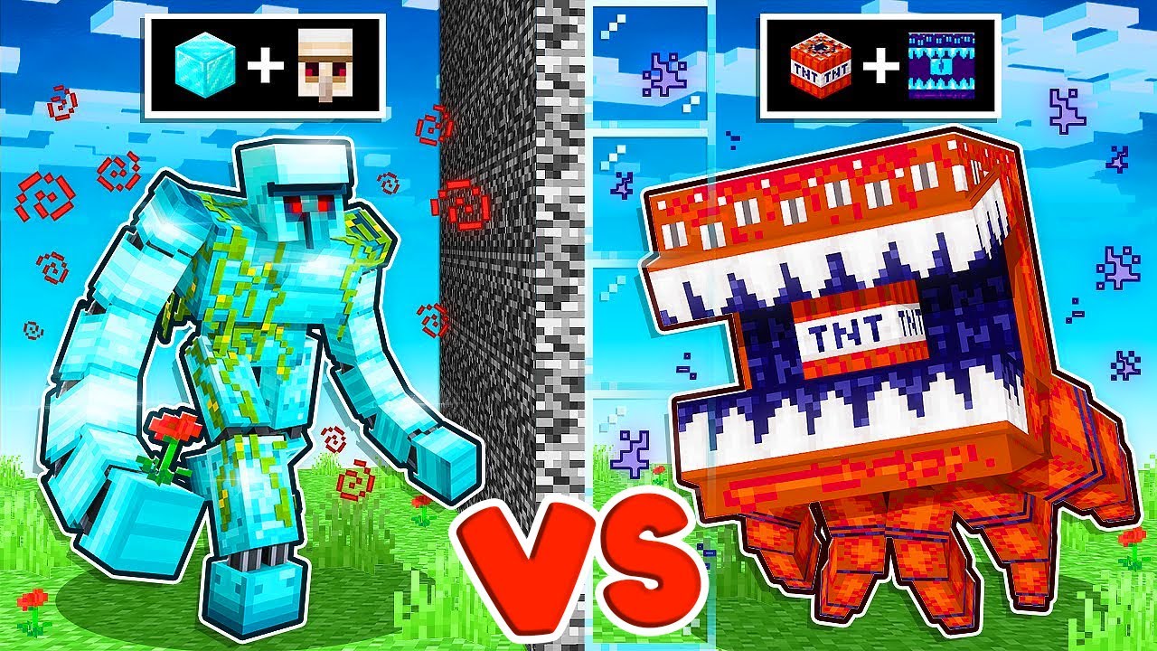 ICH KOMBINIERE MOBS zu OP MOBS im MOB BATTLE! (MINECRAFT)