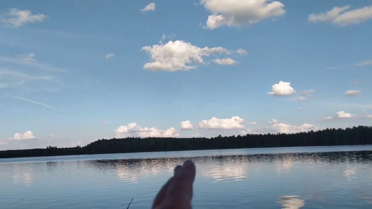 Одиночный поход на Еложинское озеро, Беларусь... Рыбалка на окуня...