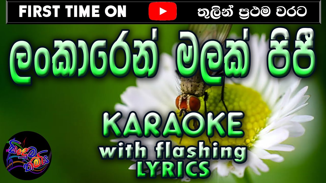 Lankaren Malak pipie Selenne Karaoke with Lyrics (Without Voice)