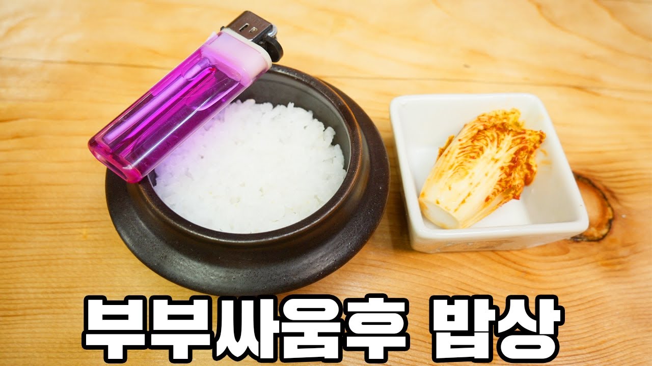부부싸움후 밥상 [ 공대생가족 ]