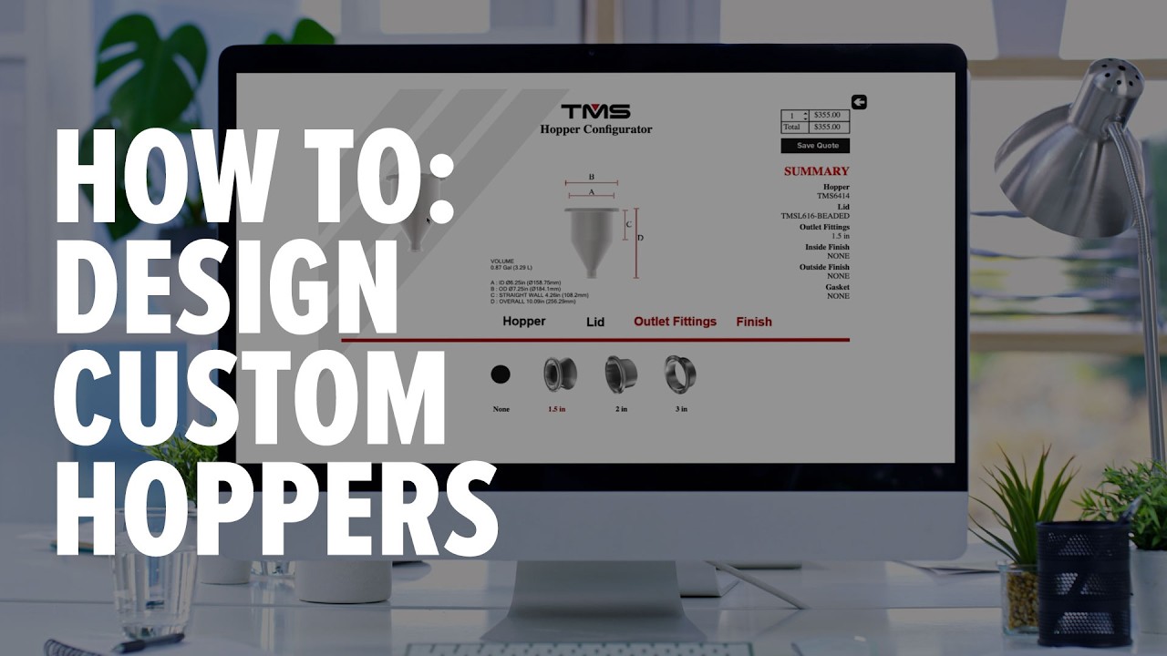 Configure Custom Industrial Hoppers in Minutes