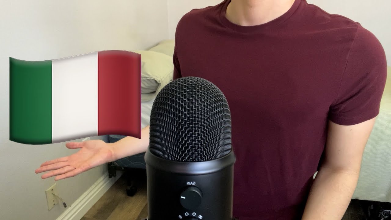 ASMR | Italian trigger words/Parole rilassanti (ASMR in Italiano)