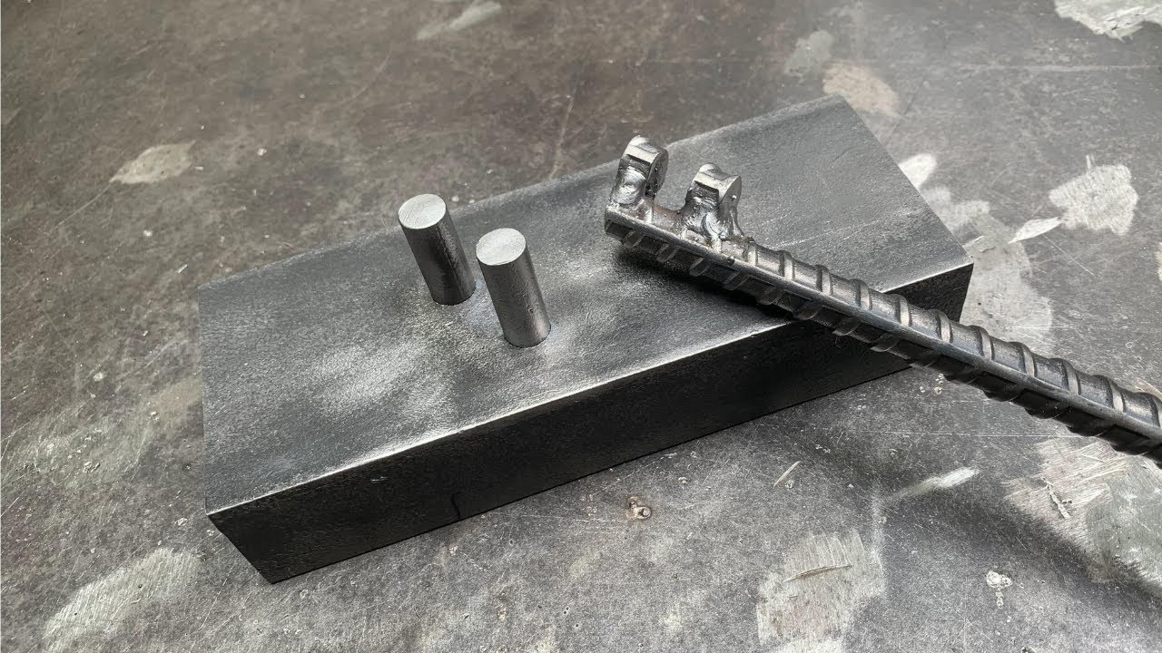 How To Create Easy Rebar Bender: Simple Idea For Bending Round Bars