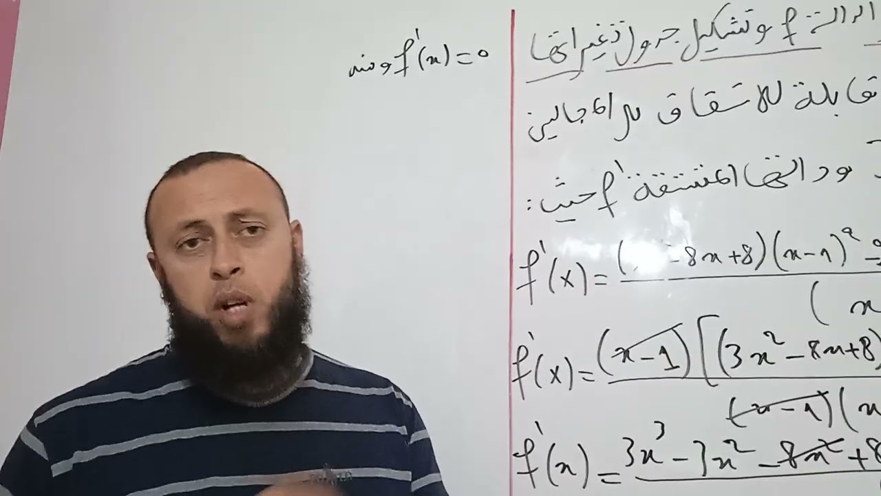 تحدي دراسة تغيرات دالة عددية 
