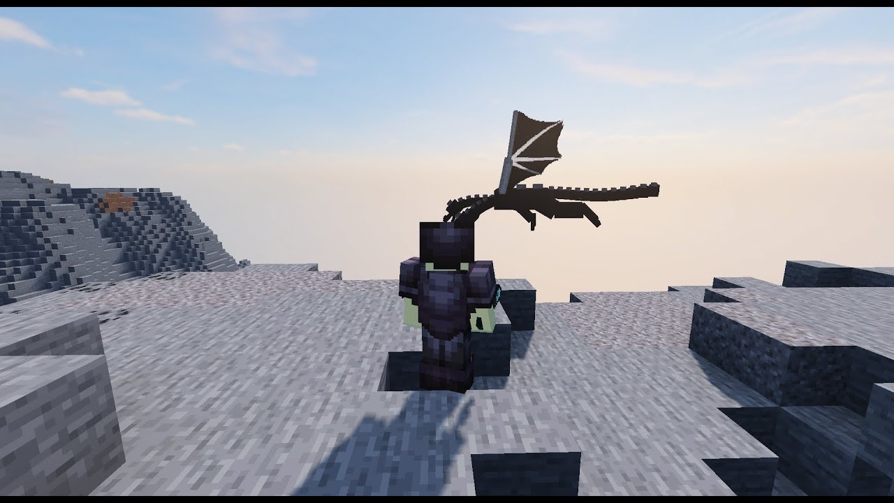 I killed ender trigon in survival. three head dragon boss fight. minecraft