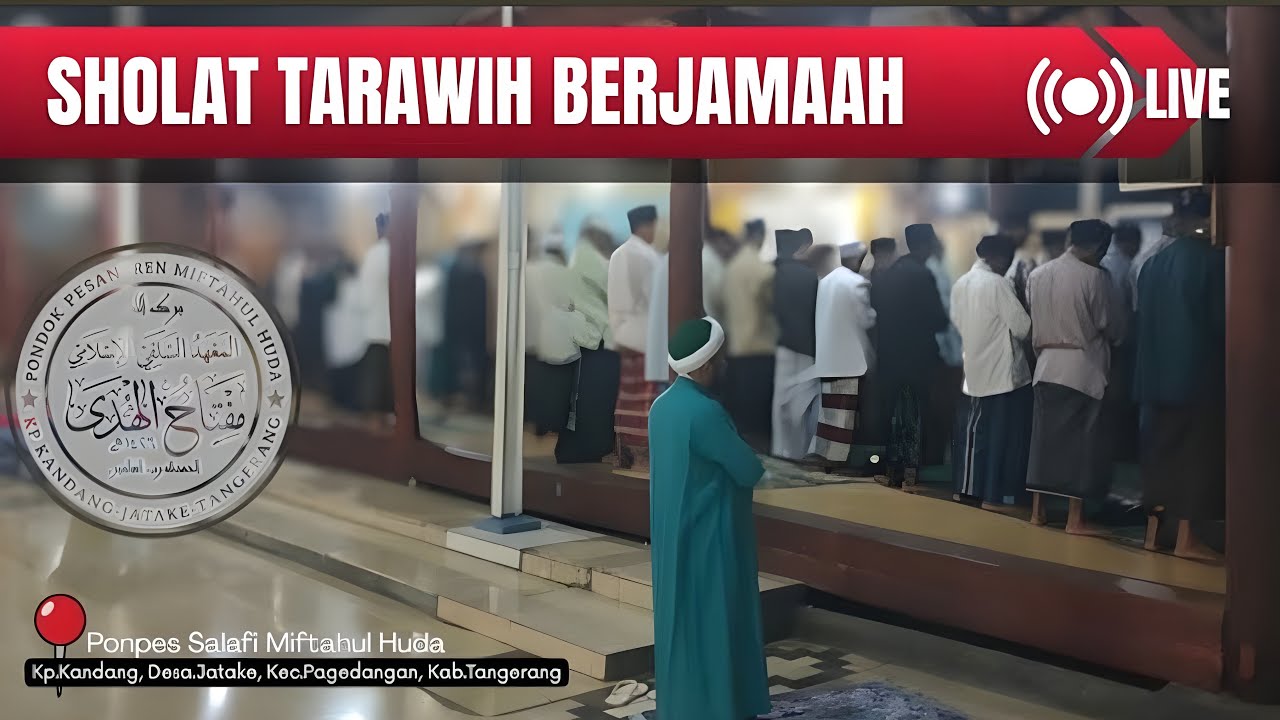 SHOLAT ISYA DAN TARAWIH BERJAMAAH MALAM KE 10 | DI PONPES MIFTAHUL HUDA KP KANDANG