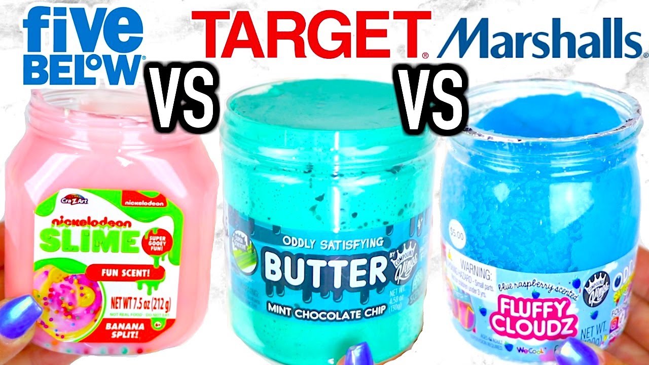 FIVE BELOW VS TARGET VS MARSHALLS SLIME! Which Is Worth It?!