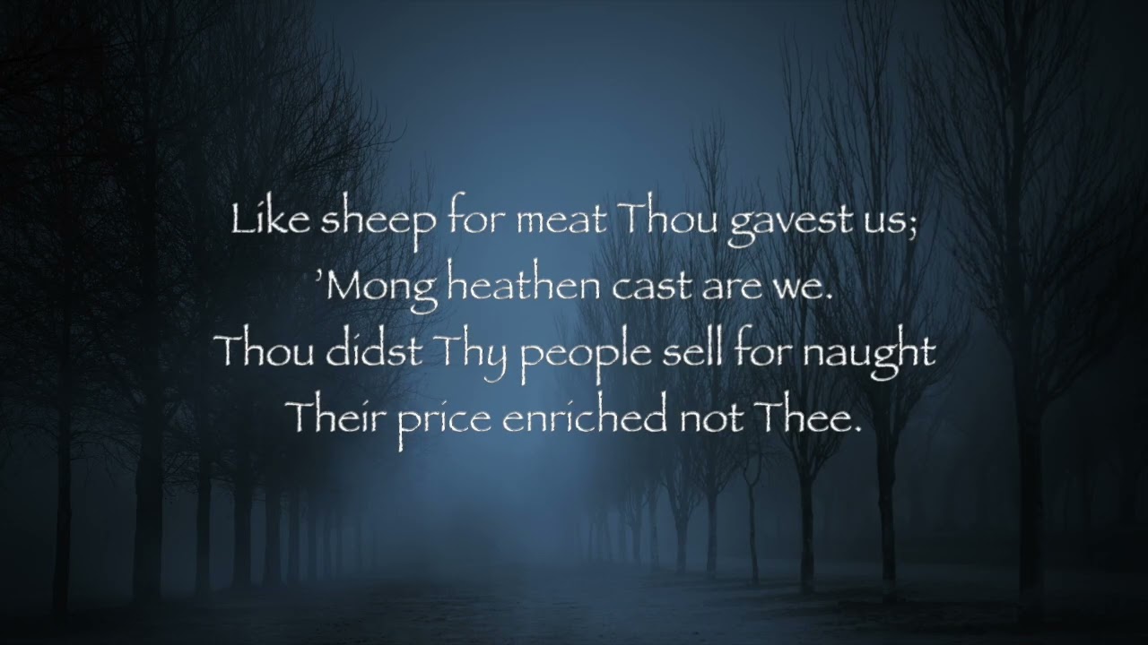 Psalm 44 (w/lyrics) female voice
