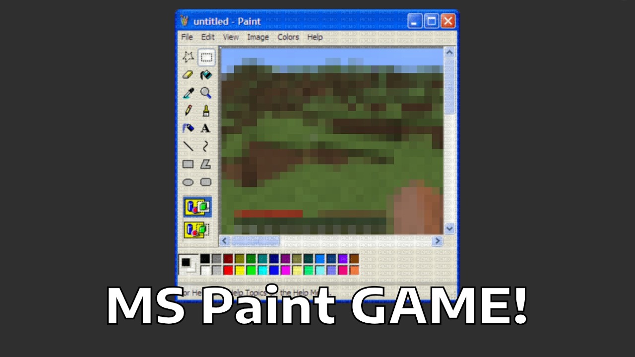 I Created Game in MS Paint!