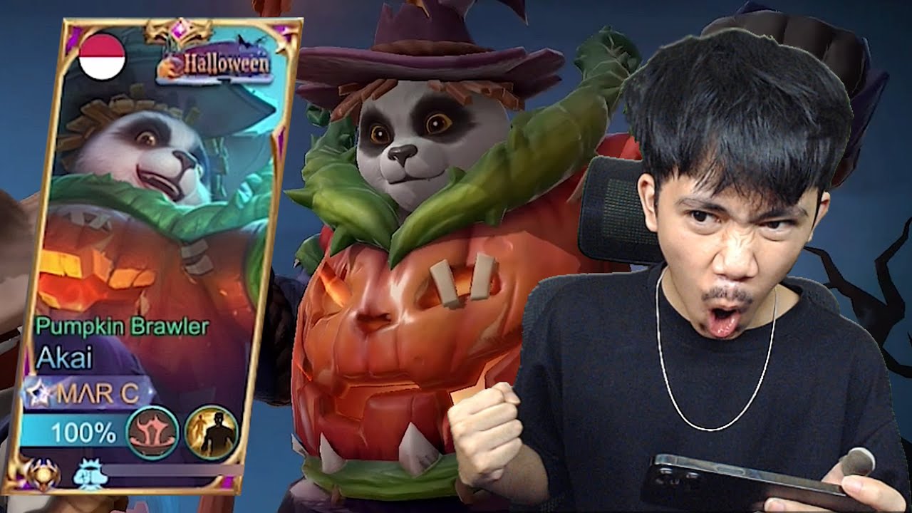 REVIEW SKIN AKAI HALLOWEEN PUMPKIN BRAWLER - Mobile legends