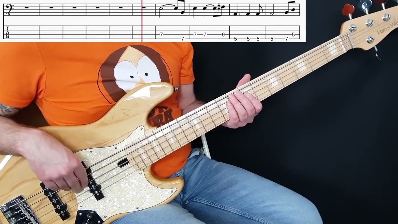 REM - Everybody Hurts (Bass Cover, Rhythm Only) (Lesson w/ Tabs)