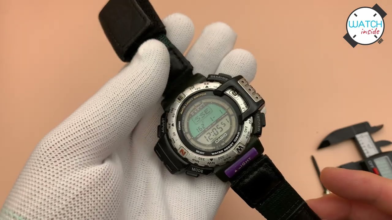 Cấu tạo bên trong - Tính năng - Cách dùng - Hướng dẫn thay pin đồng hồ Casio ProTrek PRT-40