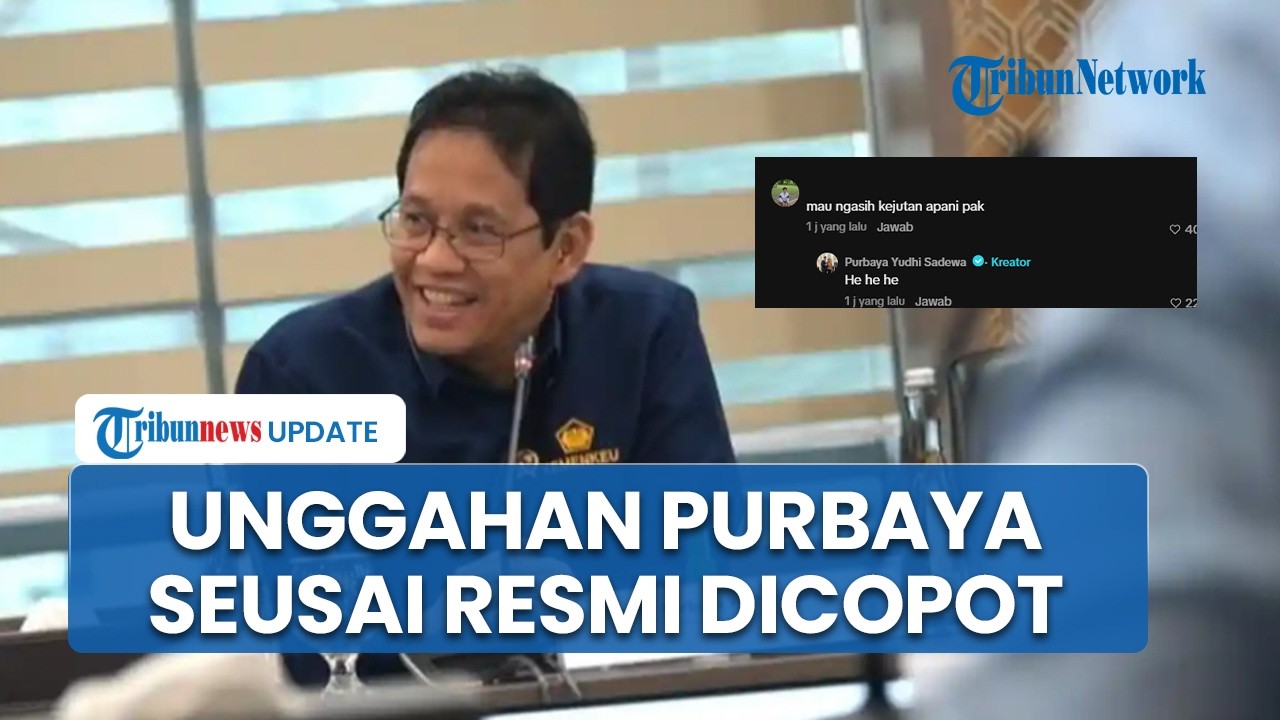 Kode Tawa Purbaya Lewat Unggahannya seusai Dicopot, Jawab Singkat soal Bakal Ada Kejutan Besar
