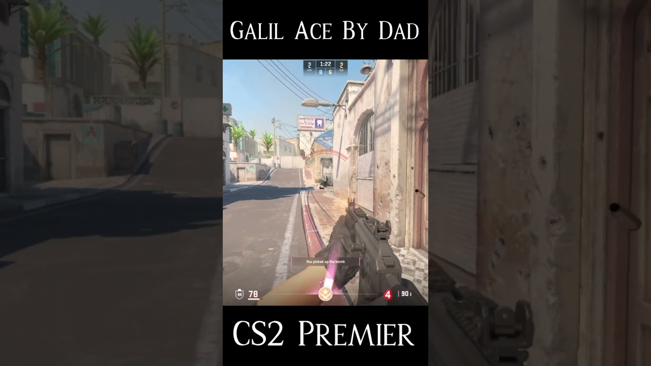 Galil ace by Dad for the win! CS2 PREMIER  #counterstrike #cs2 #competitivegaming