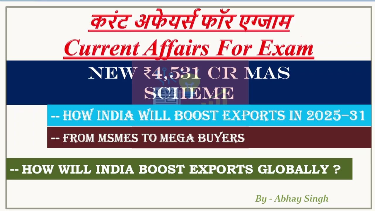 ₹4,531 Cr Market Access Support Launched Explained