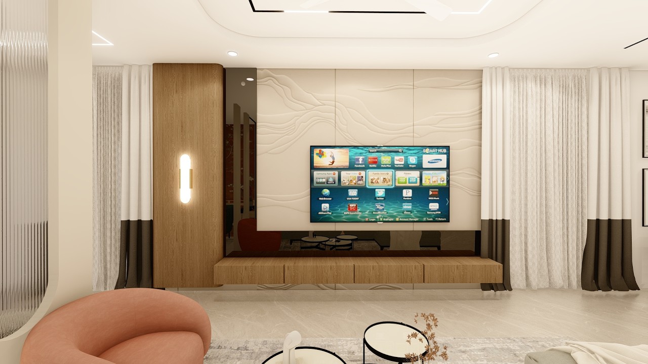 Mr. Ravi kiran Duplex Residence in Dilsukhnagar ,Hyderabad | Interiors | 3d proposal