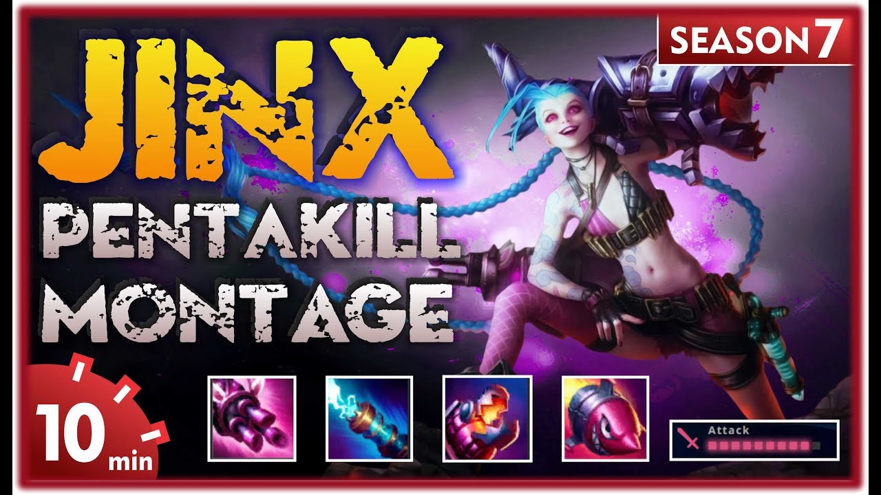 Best Jinx Montage 😎 | Best Jinx Plays Compilation 2017 | League of Legends