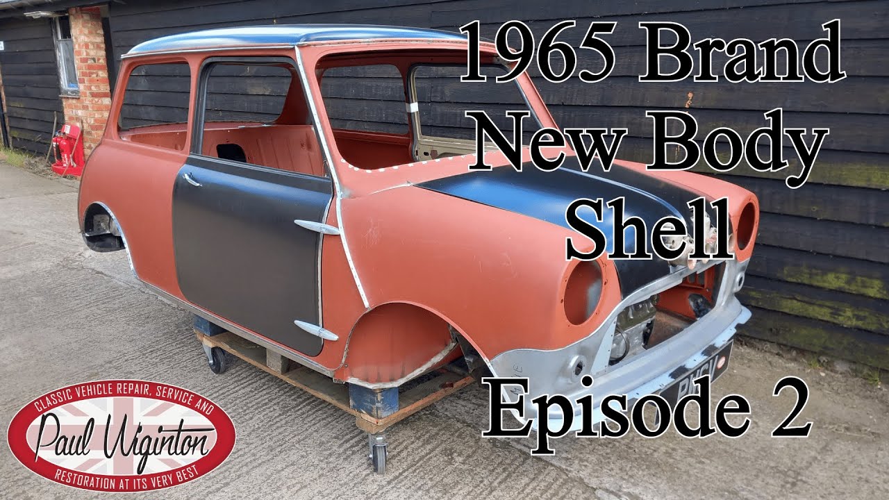 Building a brand new 1965 Mk1 Classic Mini Bodyshell From New Old Stock BMC original panels Ep.2/2