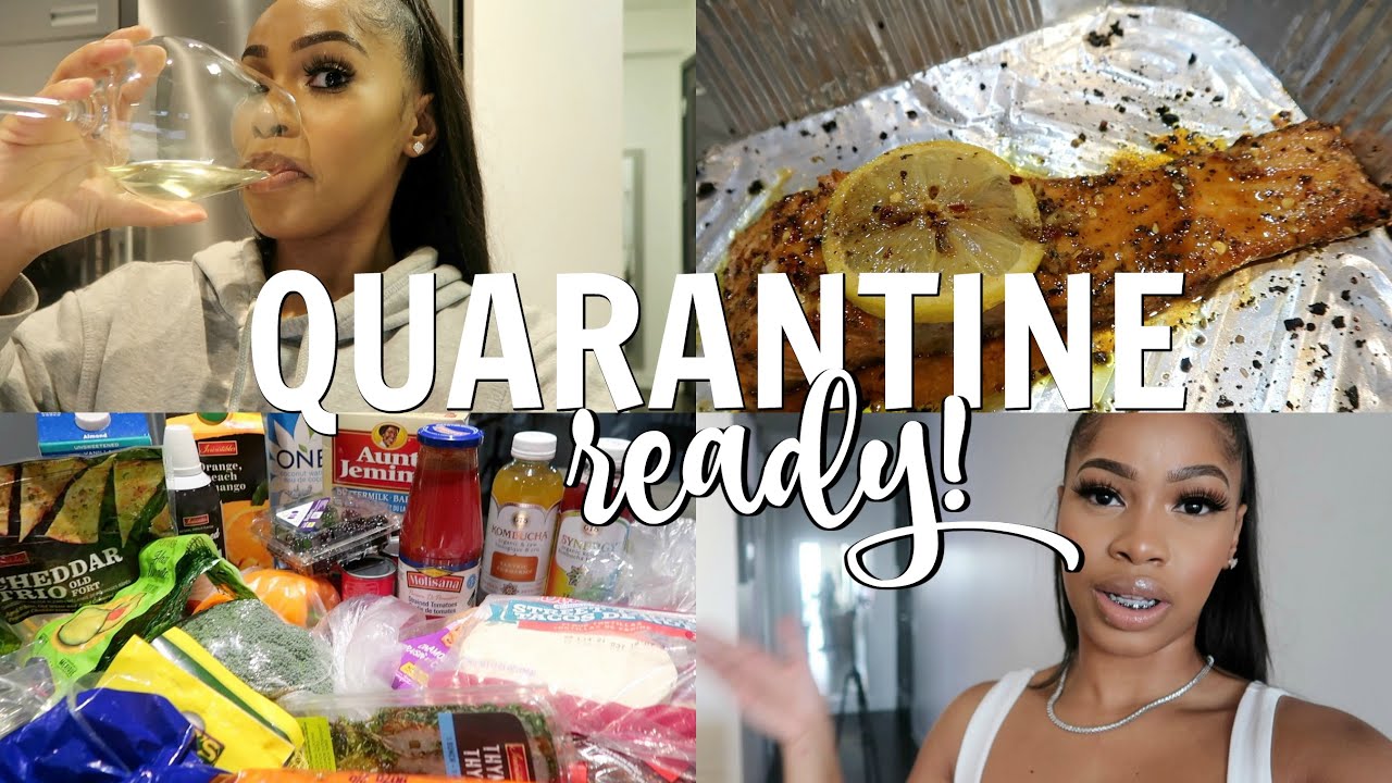 QUARANTINE READY! GROCERY, WINE & VITAMINS HAUL, WHAT I'VE BEEN EATING | Dana Alexia