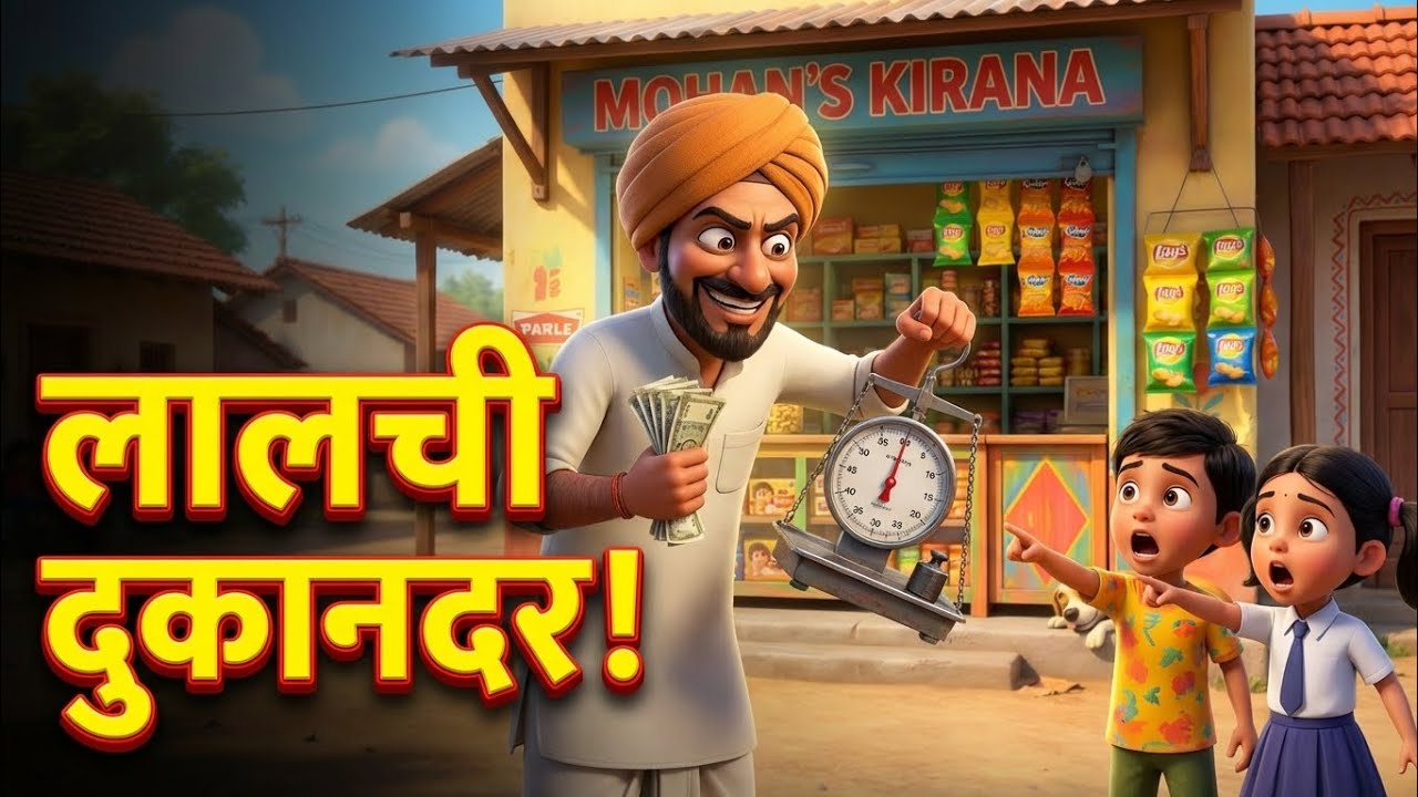 लालच की सज़ा 😱 | लालची दुकानदार की कहानी |