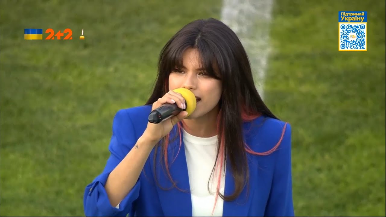 Michelle Andrade &ndash; Ой у лузі червона калина. Match for peace Динамо (Загреб) &mdash; Динамо (Киев)