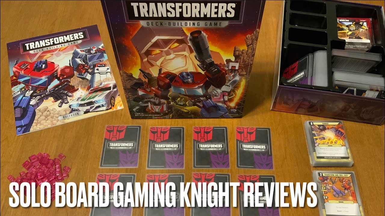 Transformers Deck-Building Game Solo REVIEW - SBGK