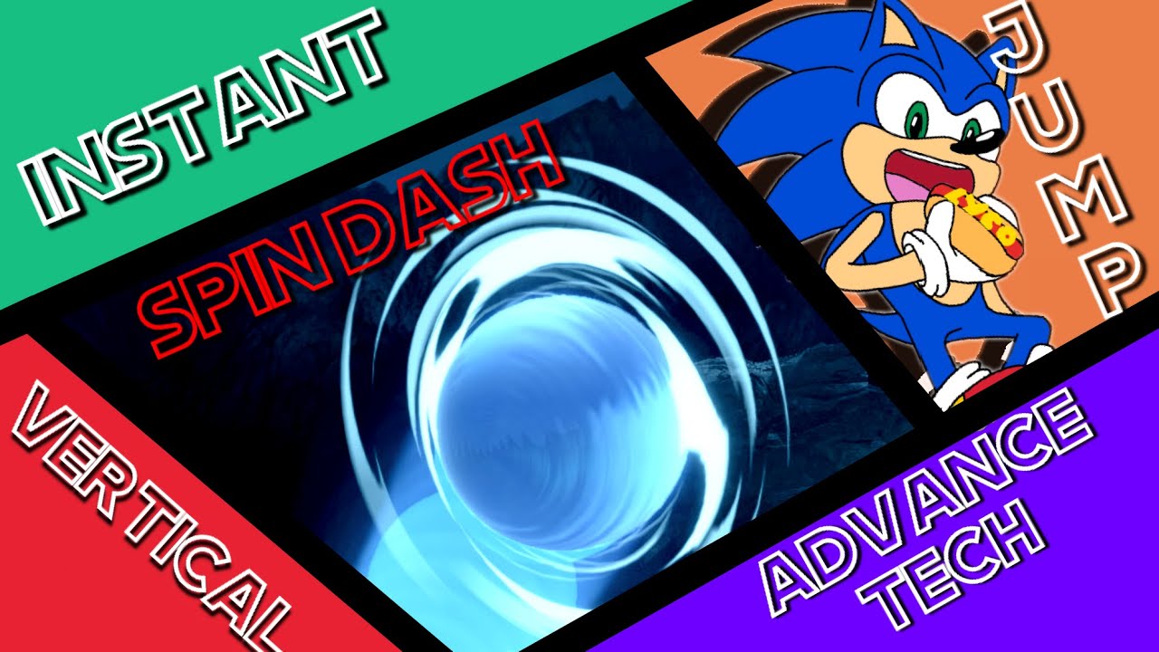 Instant Spin Dash Jump & Vertical Spin Jump 【SSBU】