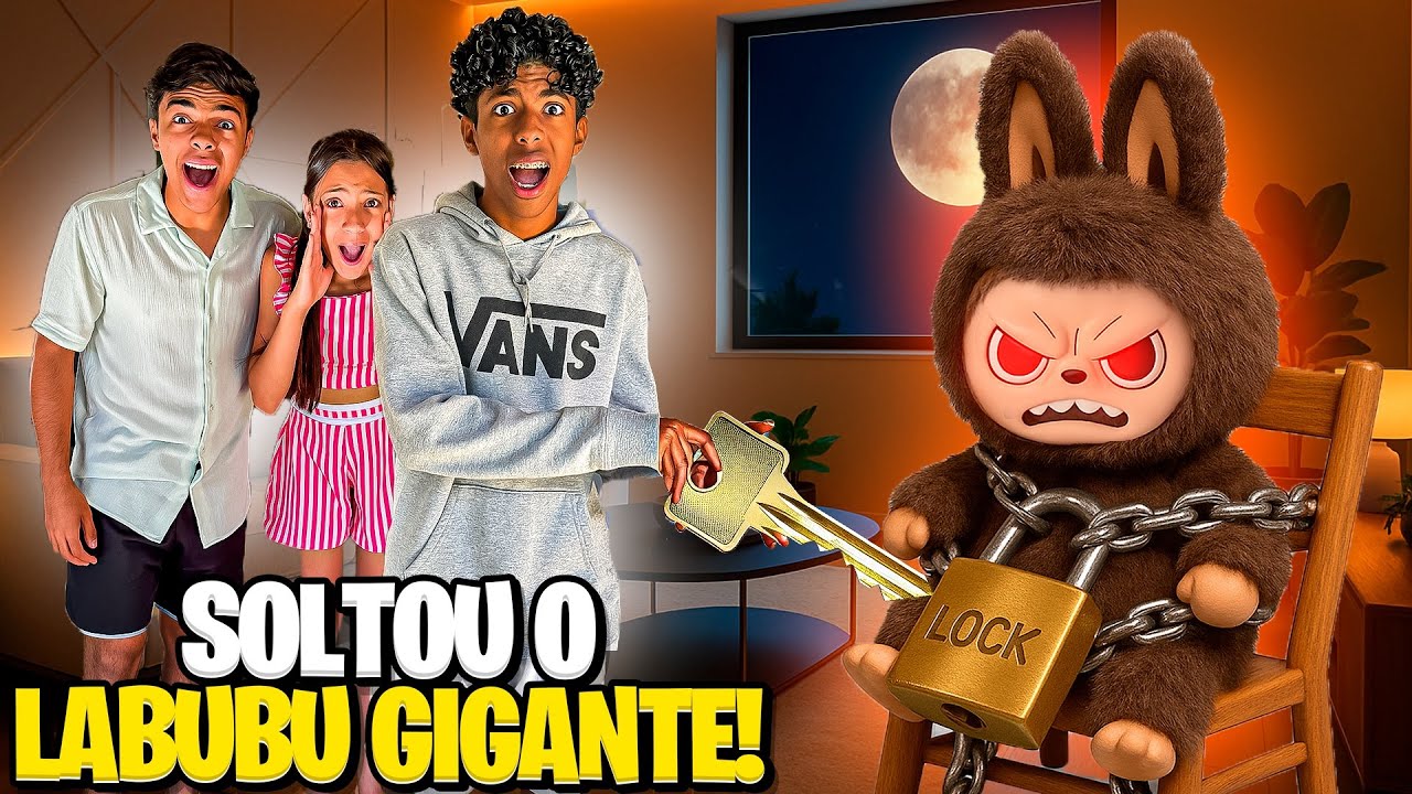 SOLTAMOS O LABUBU GIGANTE NO QUARTO DO ESTEVÃO MAS O PIOR ACONTECEU…