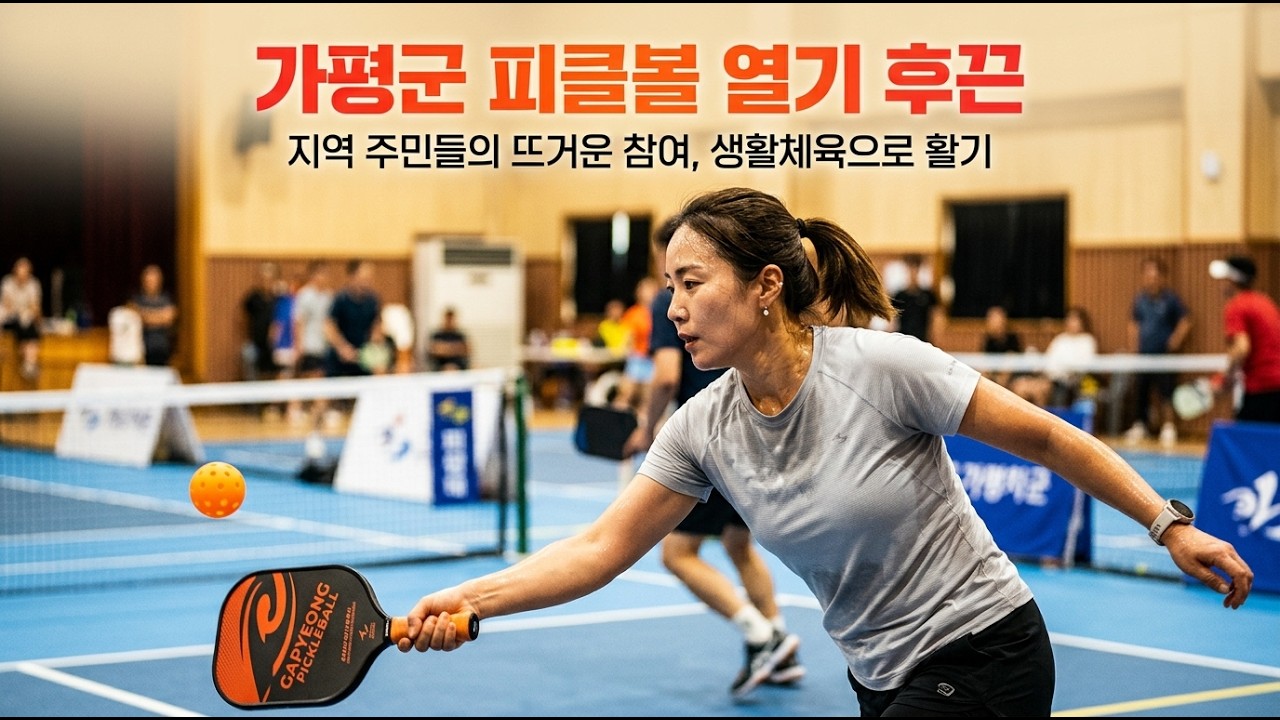 가평군 피클볼 열기 ‘후끈’…생활체육 새 바람