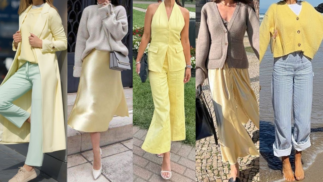 COLORES en TENDENCIA DE MODA 2025/ AMARILLO MANTEQUILLA LLEVALO EN TUS LOOKS Y OUTFITS