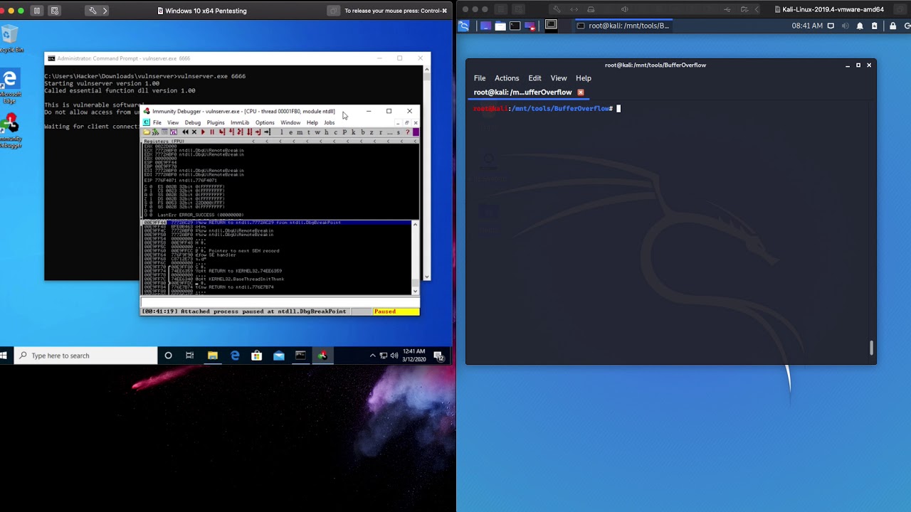 Step3 Simple Buffer Overflow - Override EIP
