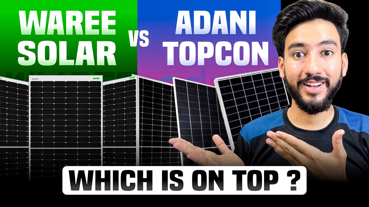 Waaree Solar Vs Adani TOPCon : Which One is BEST For Your Home??