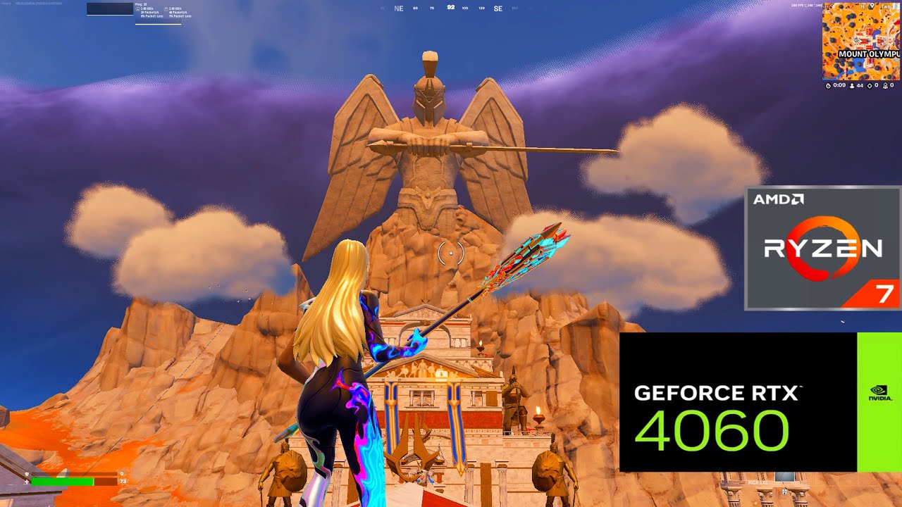 RTX 4060 🎮 + Ryzen 7 5800X ⚙️ | Fortnite CHAPTER 5 BATTLE ROYALE 🏆 | PERFORMANCE MODE FPS TEST 🚀
