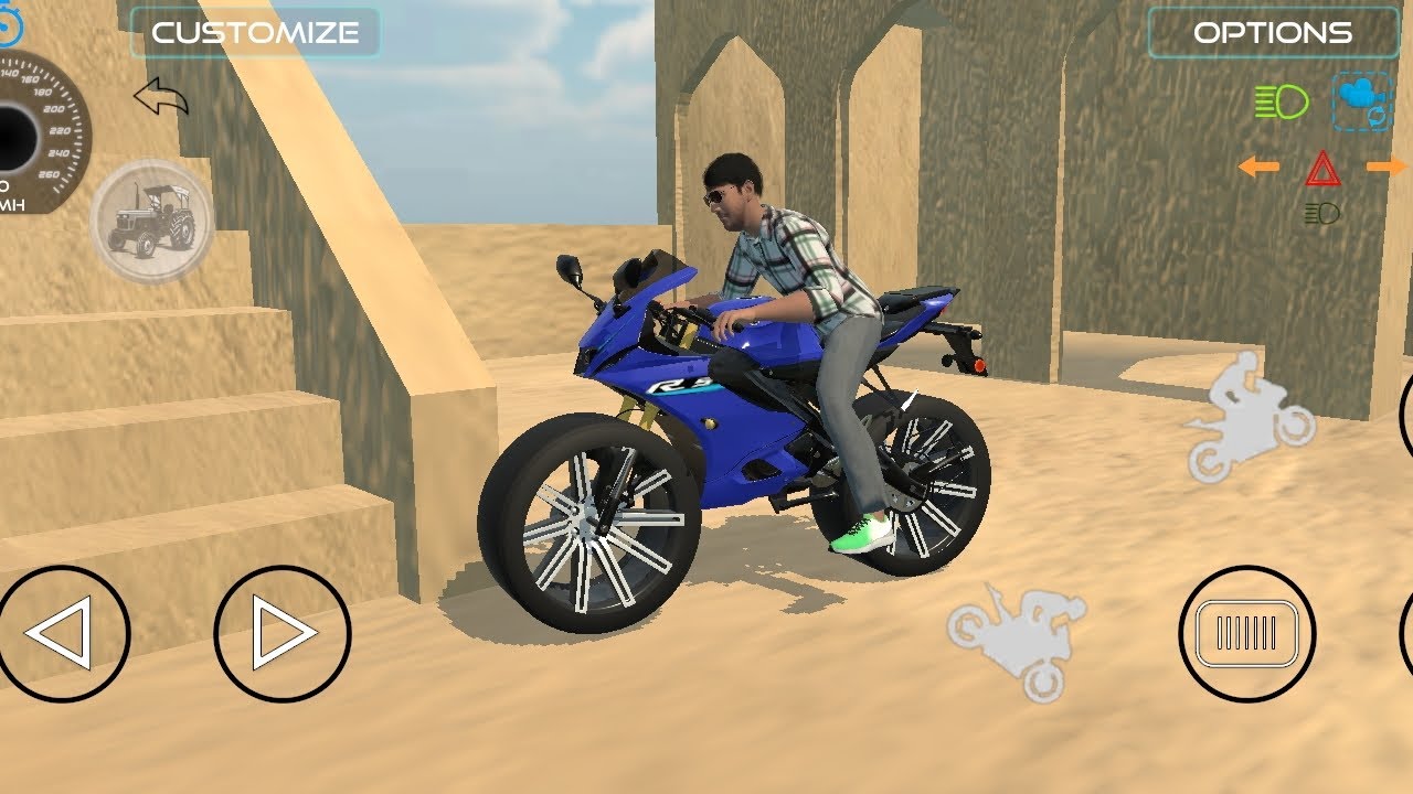 R15 bike modified Thar ke tyre Laga Diya bike mein 💀🤯 #trending #gaming #viralvideo 