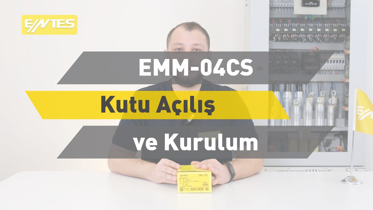 EMM-04CS Pano Tipi Multimetre Kutu Açılış ve Kurulum