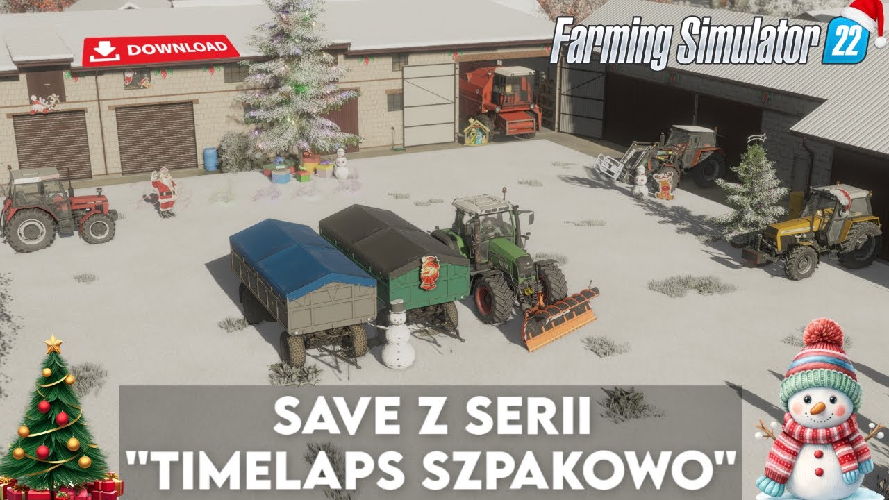 РОЖДЕСТВЕНСКИЙ ПОДАРОК ​​ДЛЯ ВАС🎁🎅| СОХРАНИТЬ СКАЧАТЬ⬇️| Таймлапс⏱️Szpakowo😍| Презентация🤩| FS22🔥...