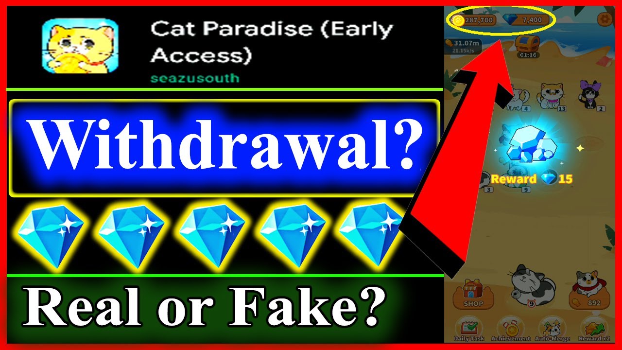 Cat Paradise Game Real Or Fake | Cat Paradise Game Payment Proof | Cat Paradise Game