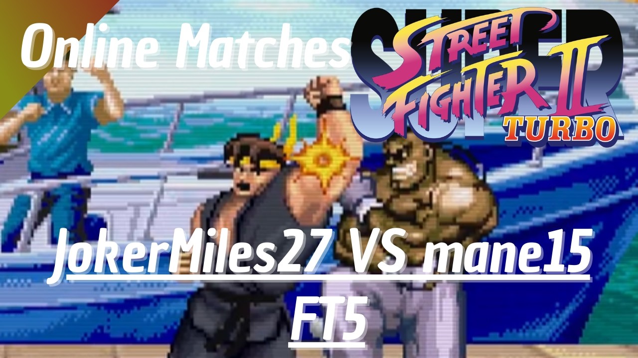 Super Street Fighter IIx Turbo (Fightcade 2) - JokerMiles27(VE/RY) VS mane15(DE/GU) (FT3)