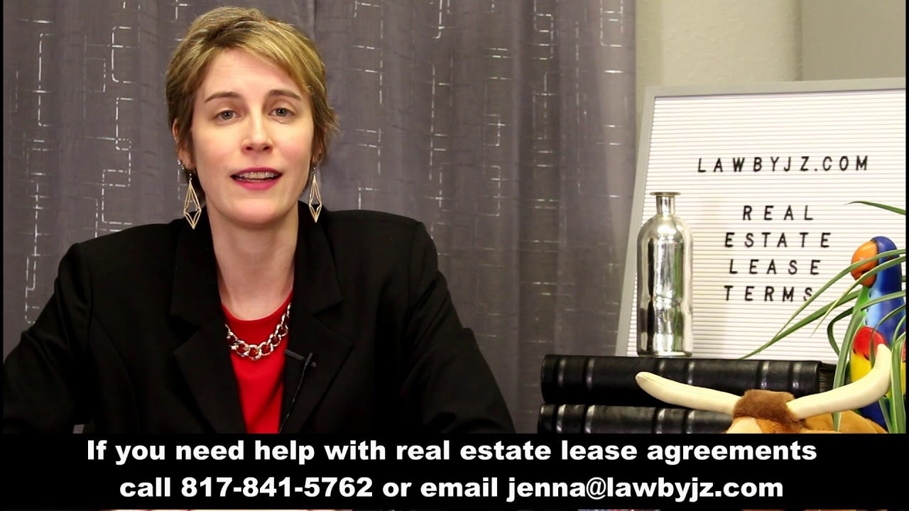 Option - Commercial Real Estate Lease Terms