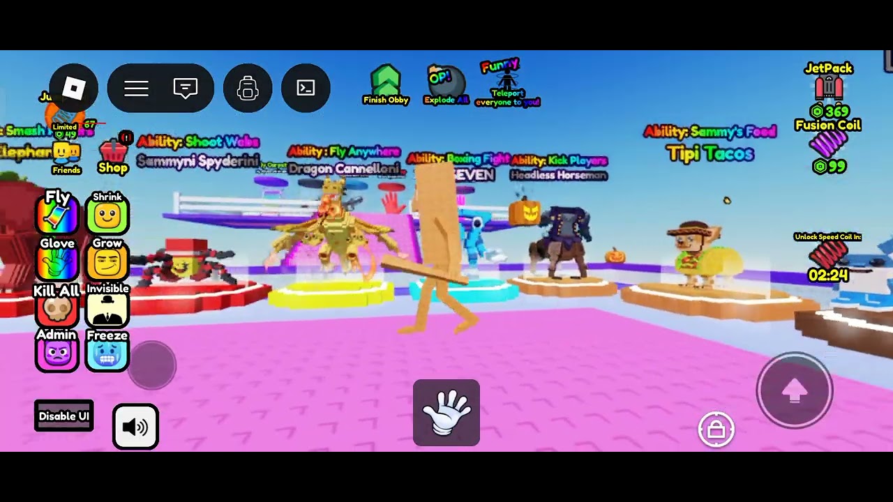 Playing brainrot tower 