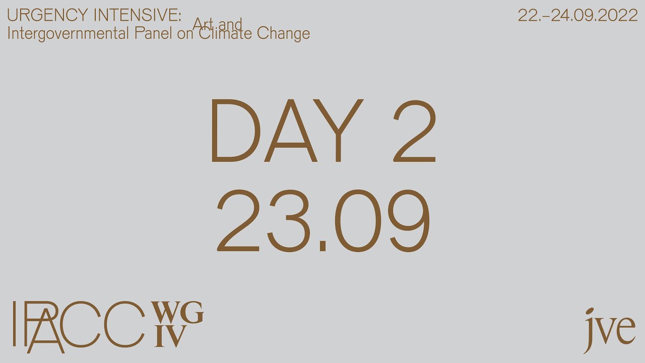 URGENCY INTENSIVE: IPACC WG IV - Day II Part 1