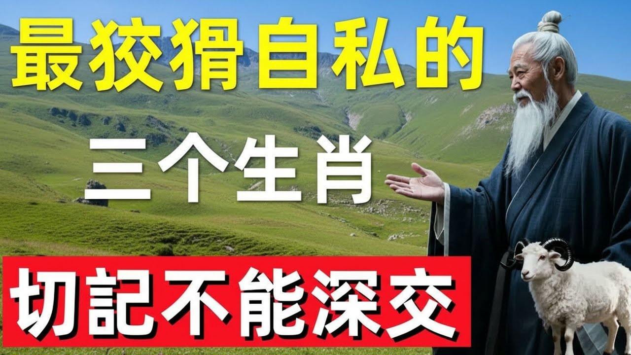 ⛩️☯🐉  最狡猾自私的三个生肖，切記不能深交！#修行思維 #修行 #福報 #禪 #道德經 #覺醒 #開悟 #禅修⛩️☯🐉