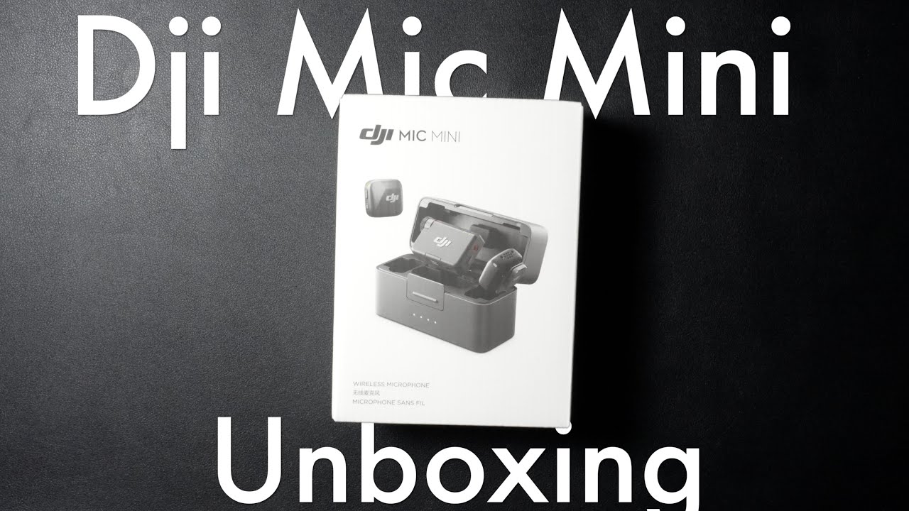 DJI Mic Mini (2 TX + 1 RX + Charging Case) Infinity Black Unboxing