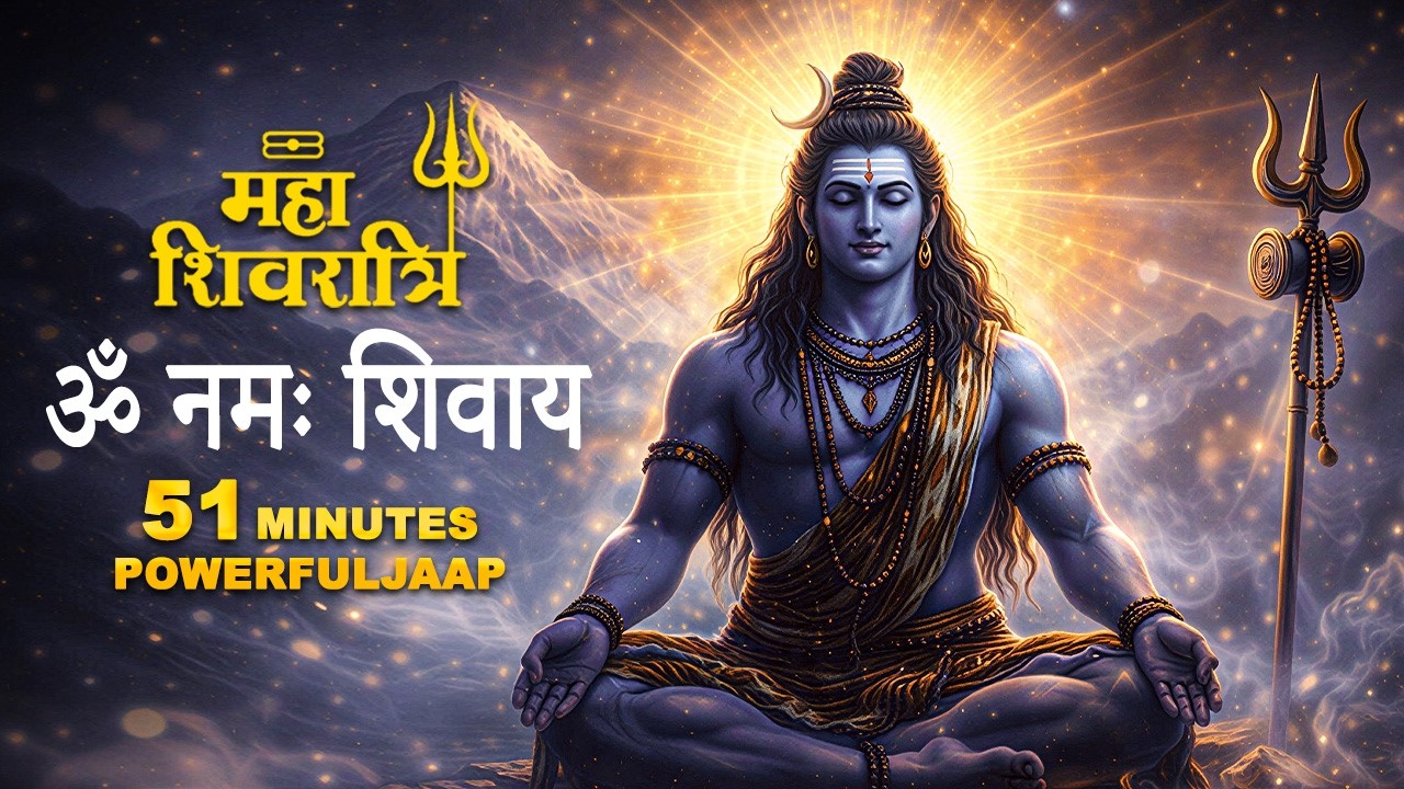 Mahashivratri 2026 Special 🔱 51 Min Om Namah Shivaya Jaap | आज अवश्य सुनें | Shiva Mantra Meditatio