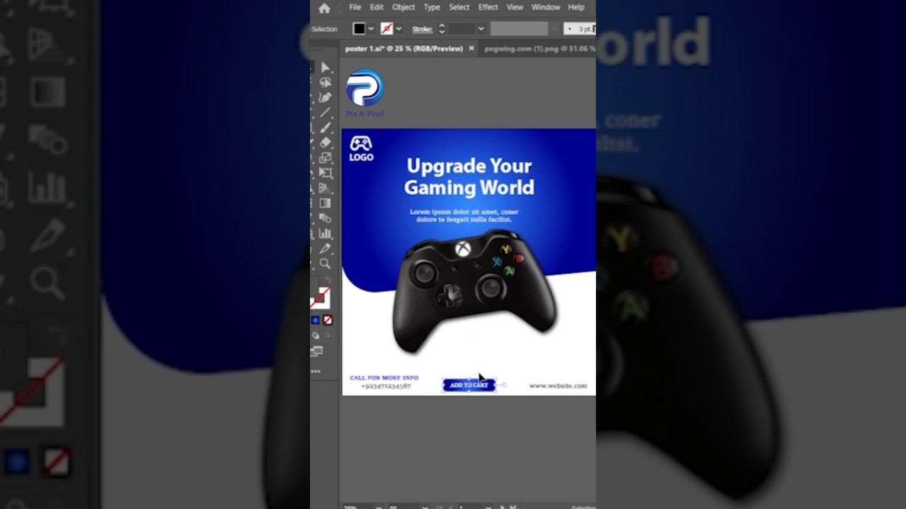 Social Media Post Design #shorts #illustrator #postdesign