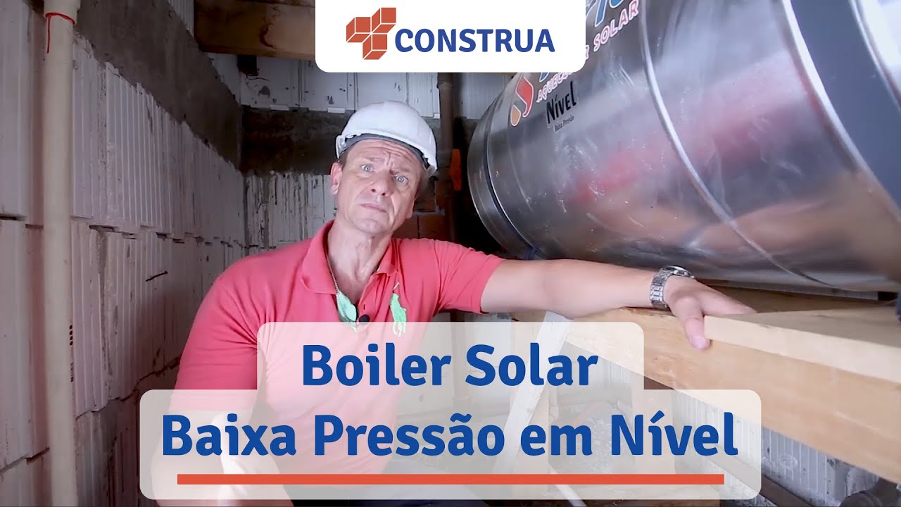 Aquecedor Solar Passo a Passo - Boiler de Baixa Pressão em Nível - Eng. Marcelo Trepiche