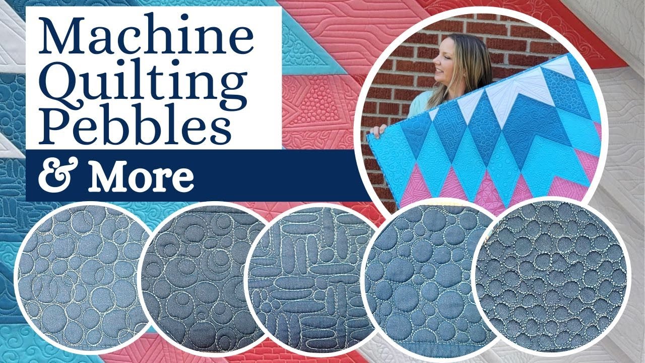 Machine Quilting Pebbles + More - Free-motion Challenge Quilting Along Week 1 w/ Angela Walters