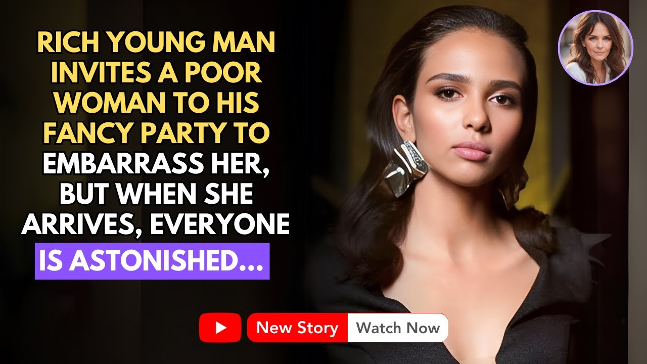 WANTING TO HUMILIATE POOR WOMAN, RICH BOY INVITES HER TO HIS LUXURY PARTY...