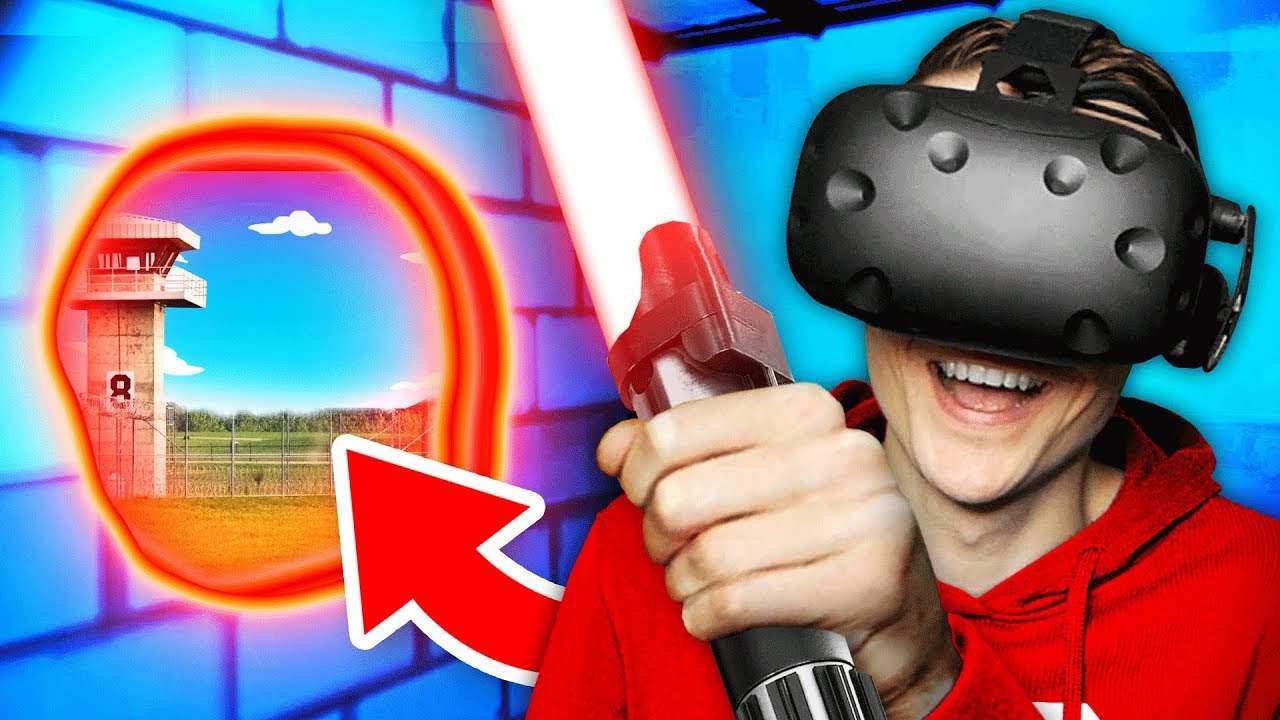 Escaping VR PRISON With SECRET LIGHT SABER